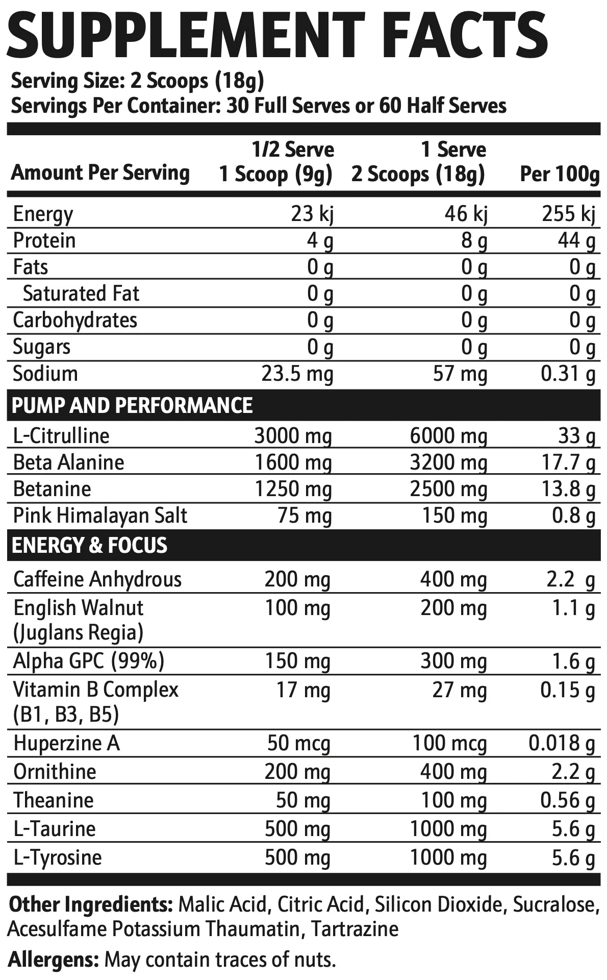 KRUPT VILLIAN PRE WORKOUT