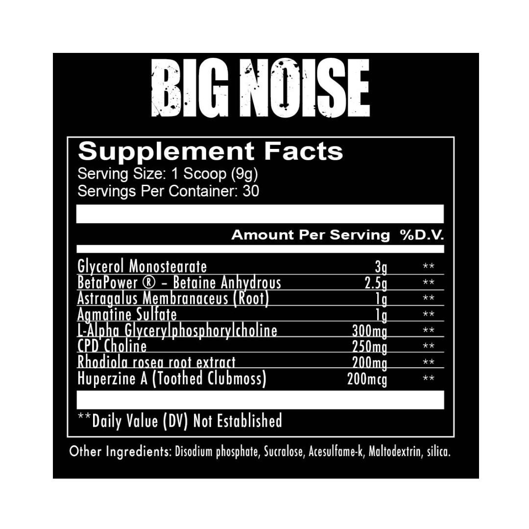 REDCON1 BIG NOISE Non-Stim Preworkout