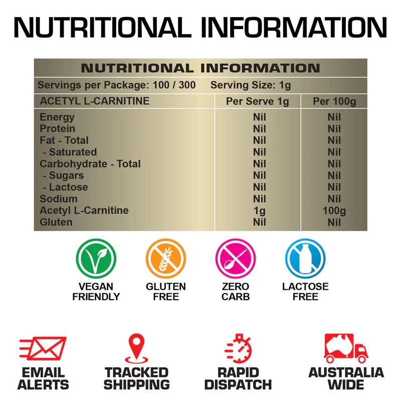 Body Ripped ACETYL L-CARNITINE - Advanced Fat Mobiliser